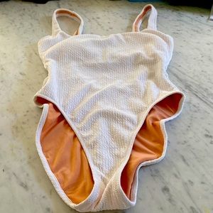 NWT j crew white textured one piece